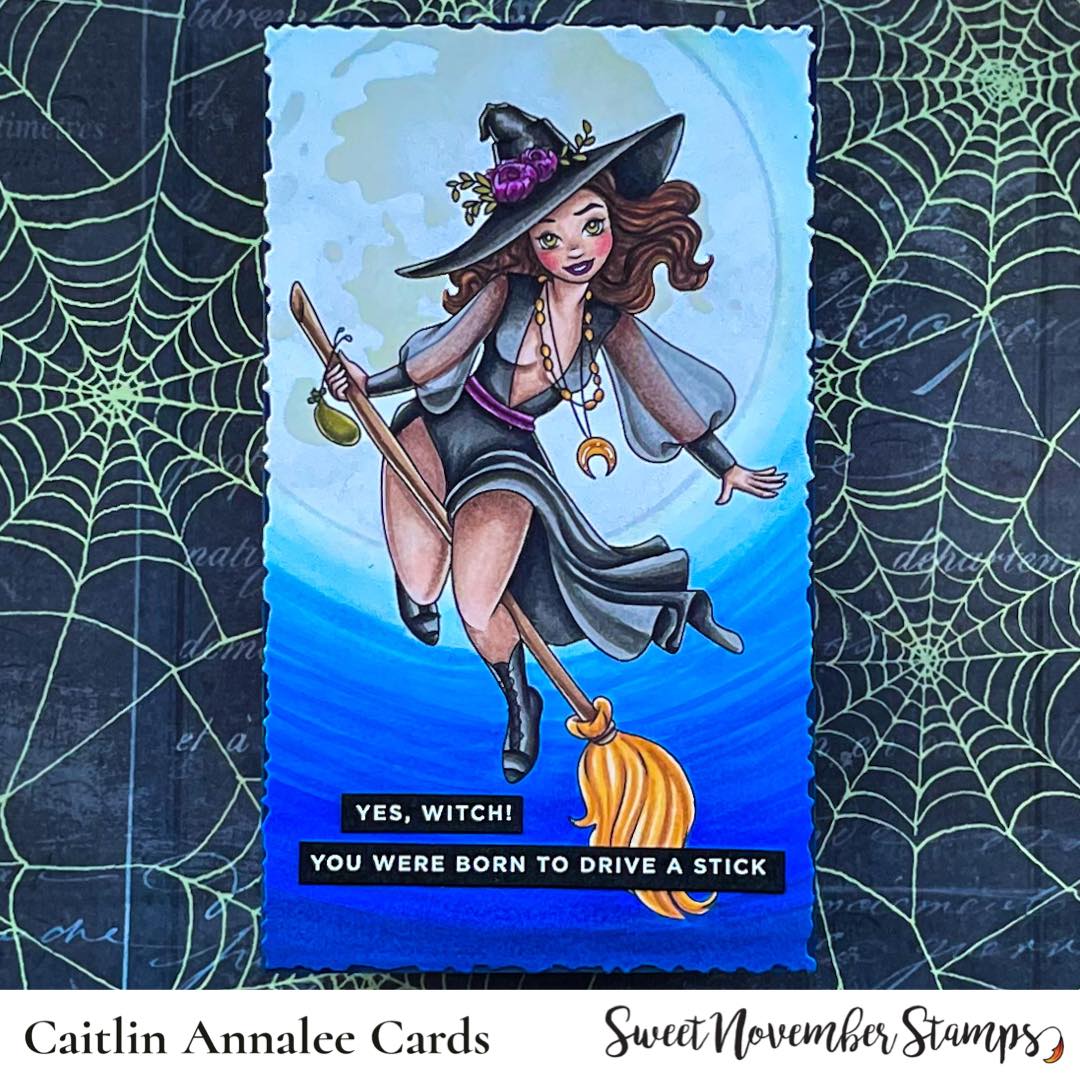 Digital Stamp - Flying High Witches: Bronwyn
