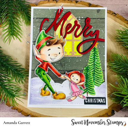 Digital Stamp - Dudley's Christmas Wish: Dudley and Dolly swing dance