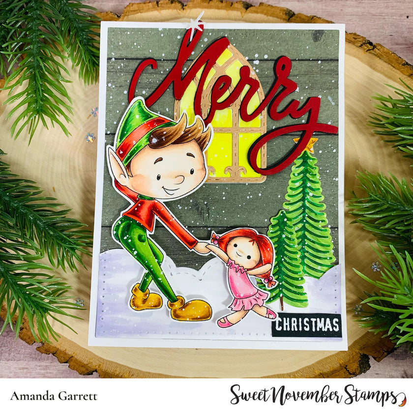 Digital Stamp - Dudley's Christmas Wish: Dudley and Dolly swing dance