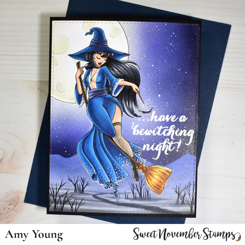 Digital Stamp - Flying High Witches: Delphine