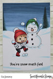 Clear Stamp Set - Snowball Fight