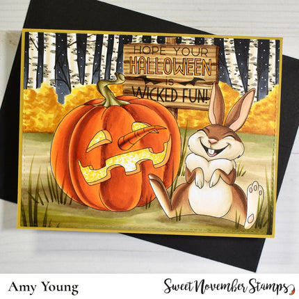 Digital Stamp - Pumpkin Pals: Funny Pumpkin with Fig