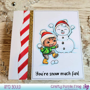 Clear Stamp Set - Snowball Fight