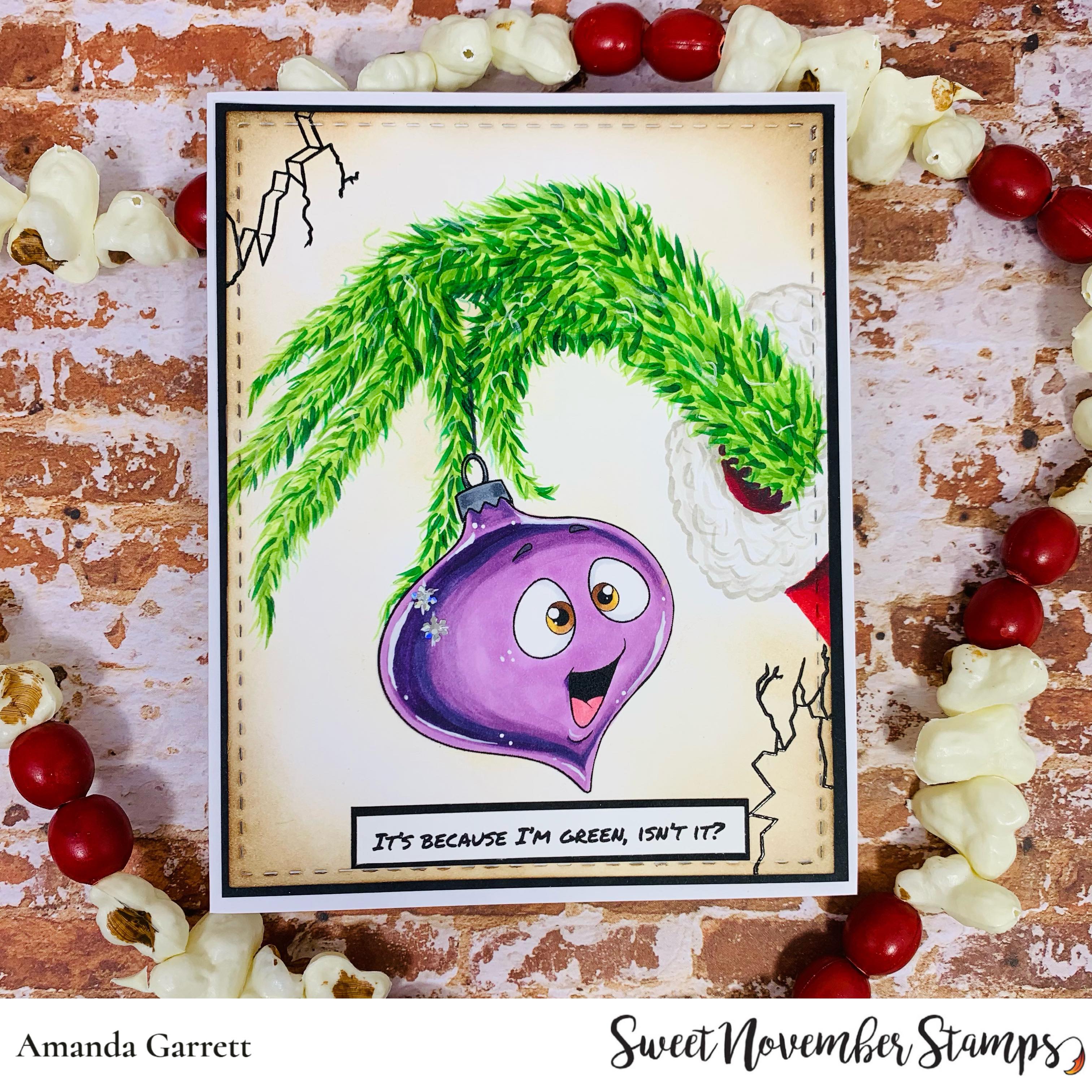 Digital Stamp - Happy Tree Ornament: Icicle