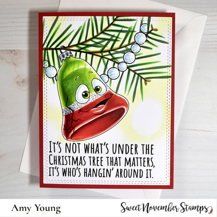 Digital Stamp - Happy Tree Ornament: Bell