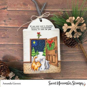 Digital Stamp - Midnight's Christmas Adventures: Midnight's mistletoe surprise