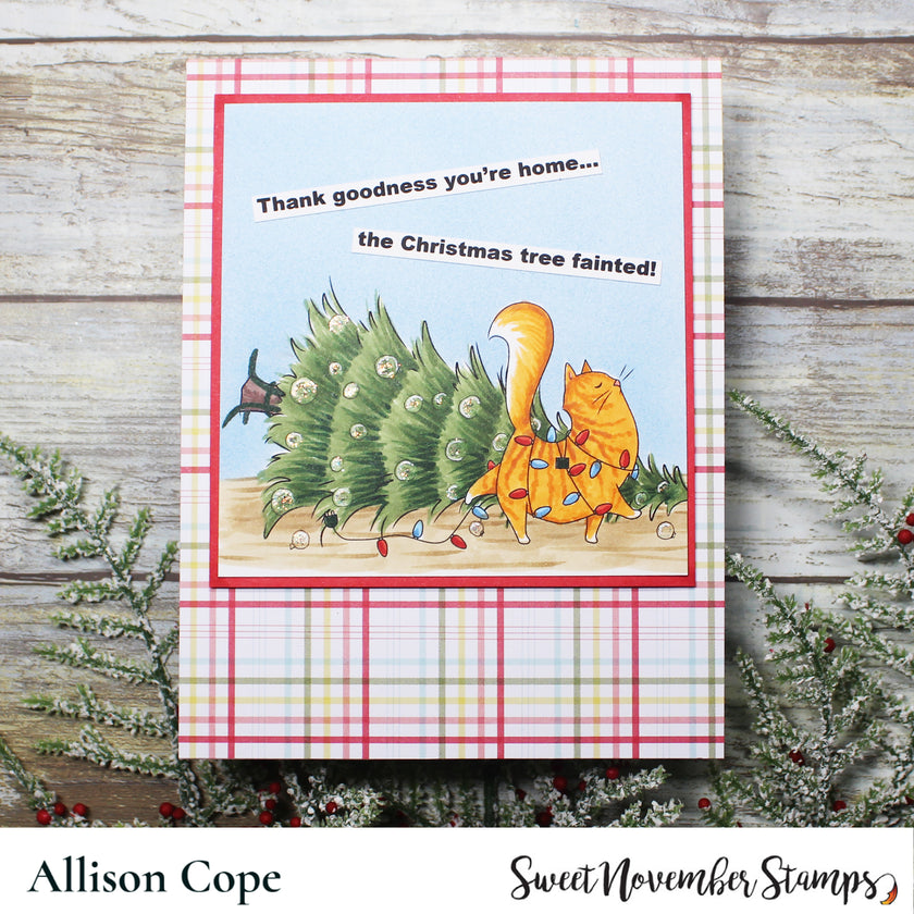 Digital Stamp - Midnight's Christmas Adventures: Midnight's lightshow