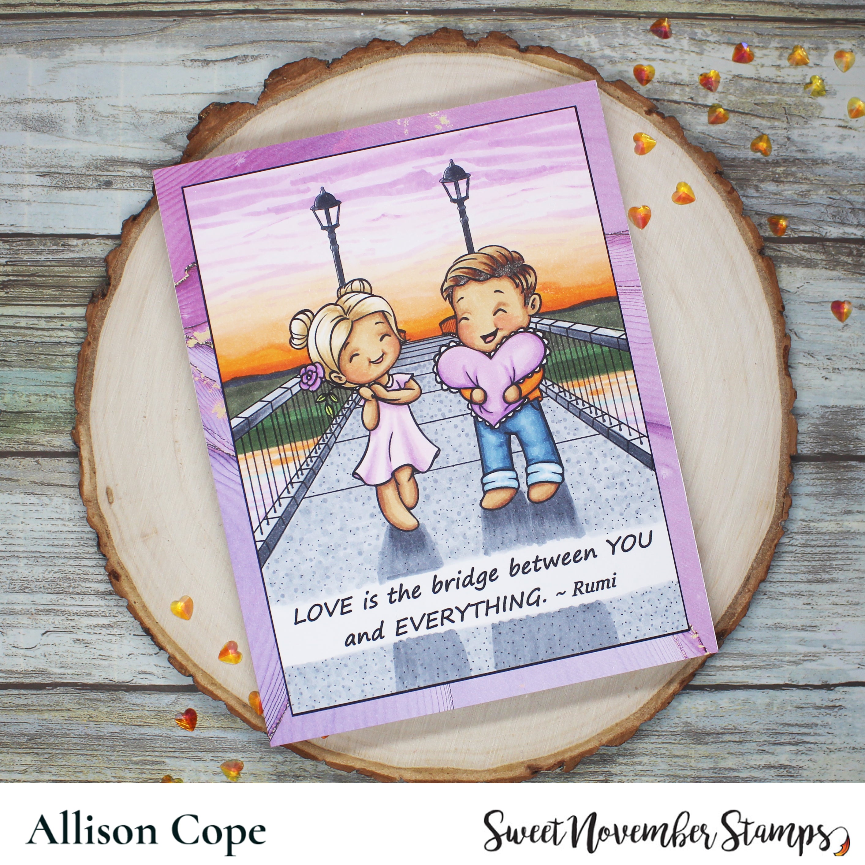 Digital Stamp - My Wee Valentine: Heath with a Heart