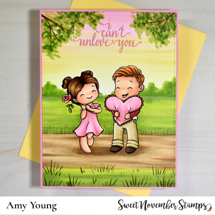 Digital Stamp - My Wee Valentine: Heath with a Heart