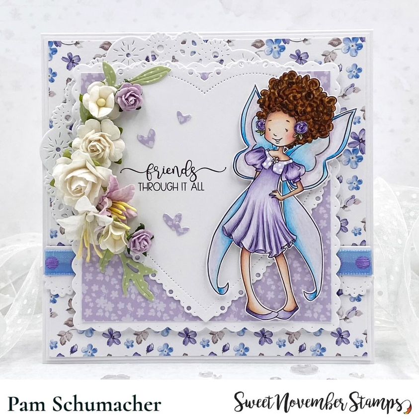 Digital Stamp - Galentine Fairies: Sentiment Pack