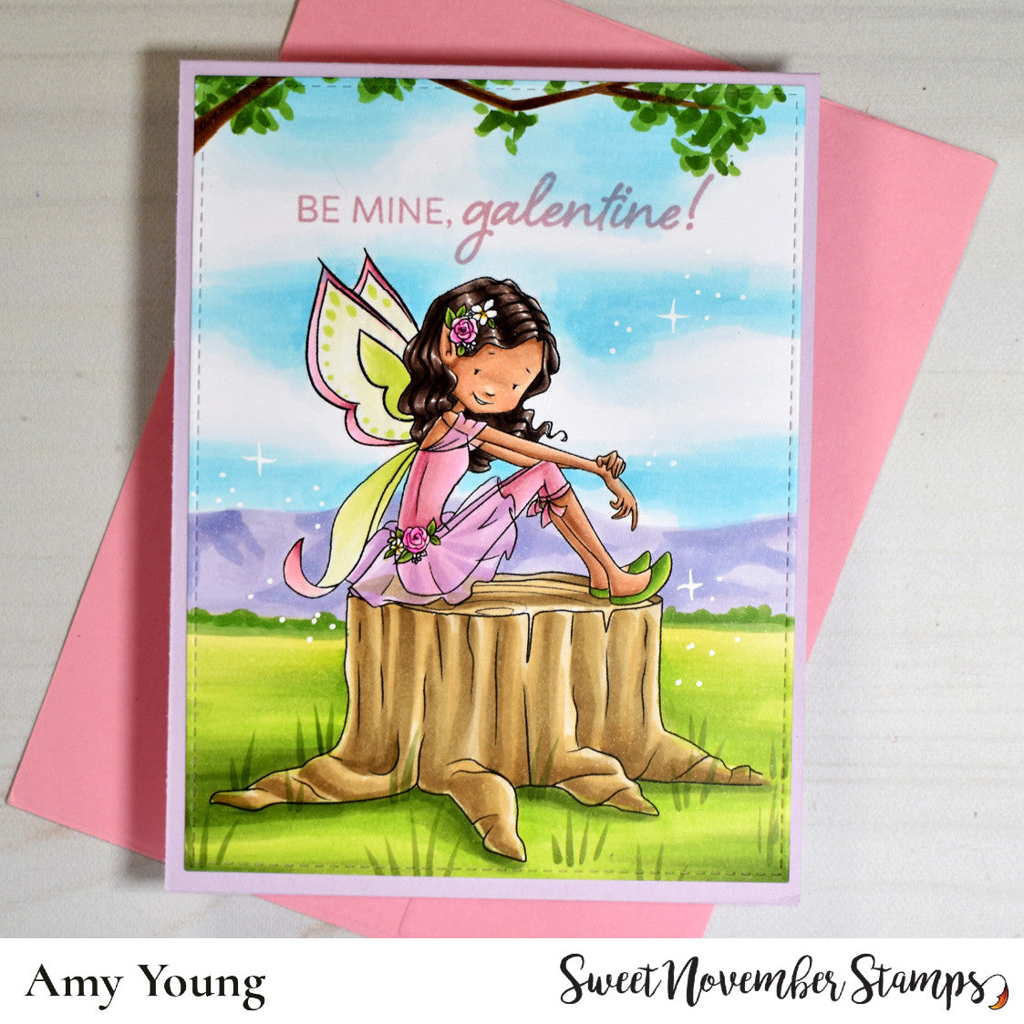 Digital Stamp - Galentine Fairies: Elodie