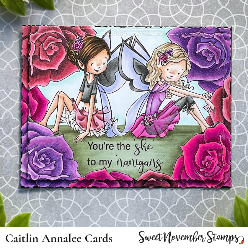 Digital Stamp - Galentine Fairies: Elodie