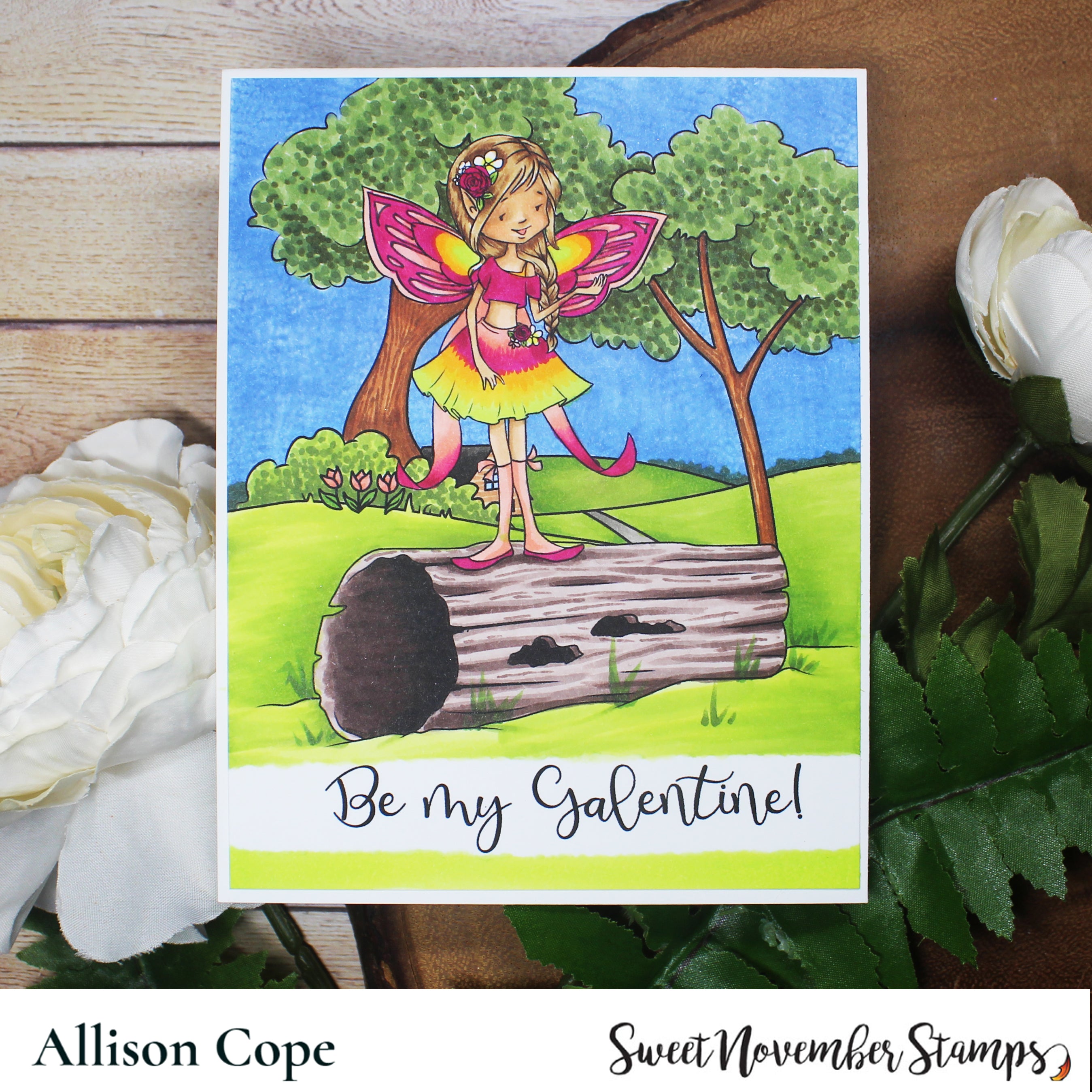 Digital Stamp - Galentine Fairies: Rachel