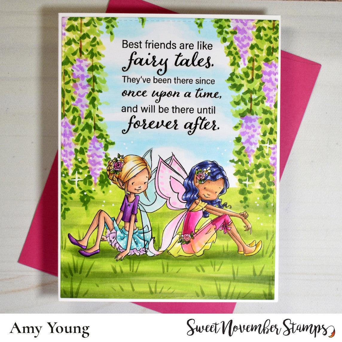 Digital Stamp - Galentine Fairies: Heather