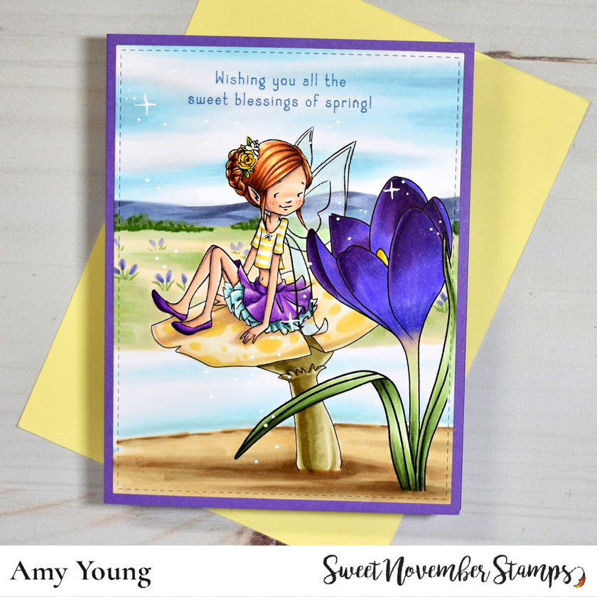 Digital Stamp - Galentine Fairies: Heather