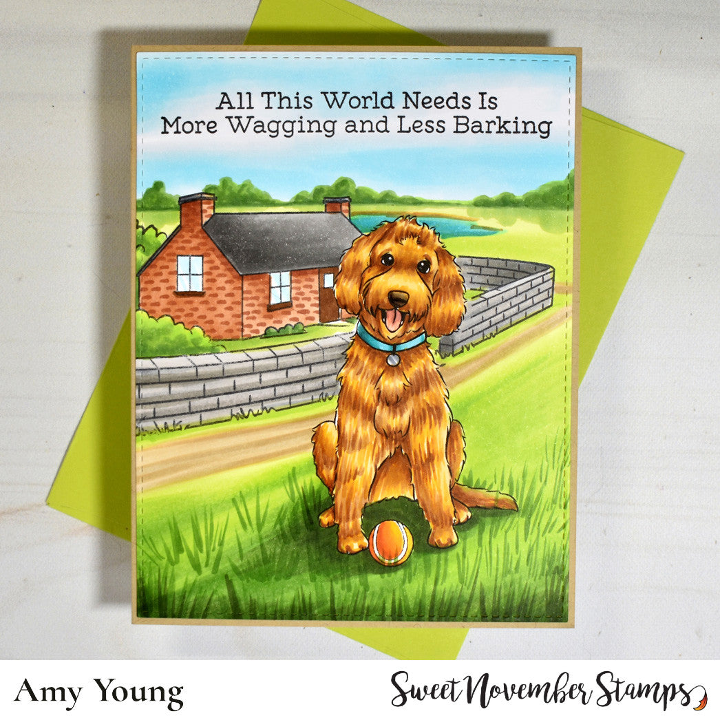 Digital Stamp - Dog Park 2: Suki the Doodle