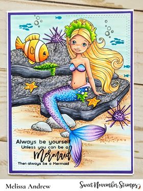 Digital Stamp - Mermaid Rock