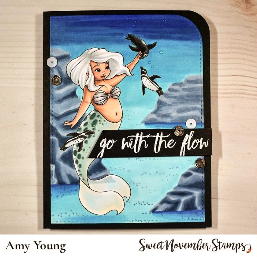 Digital Stamp - Harbor Sunnyshore with Rocky, Jetty and Hopper