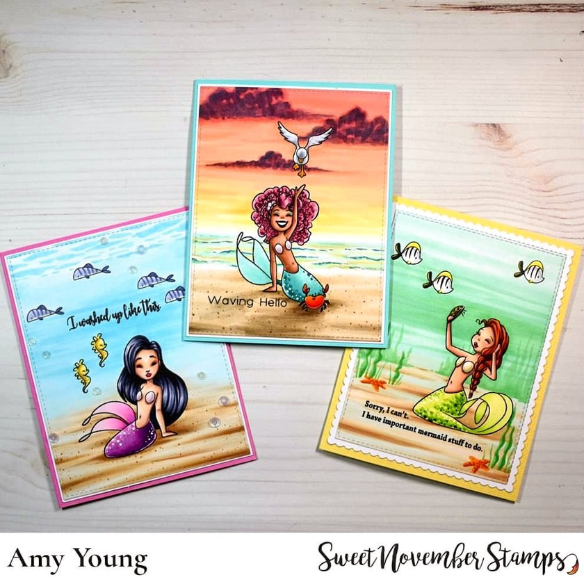 Clear Stamp Set - Mermees Set #1