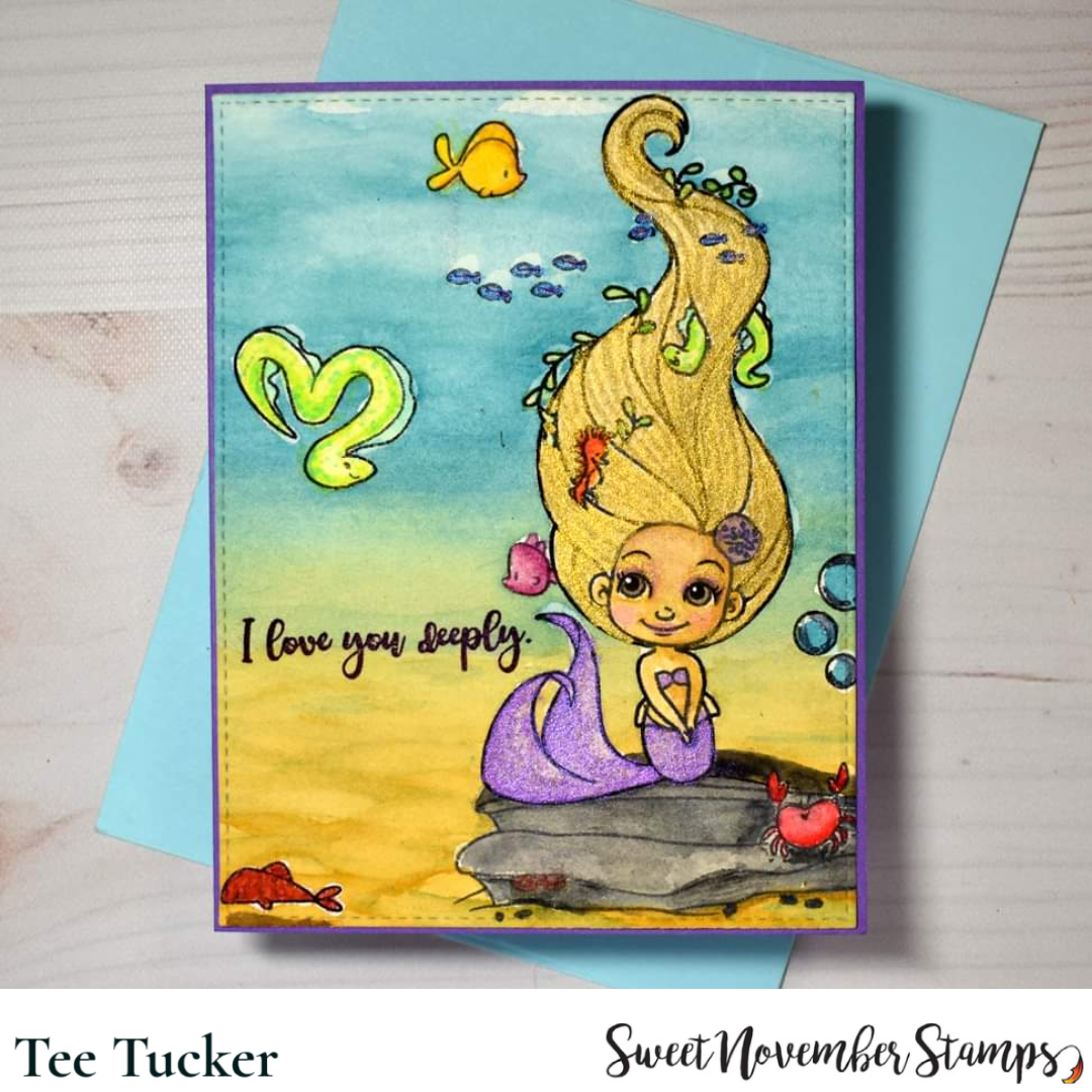 Clear Stamp Set - Mermaid hair