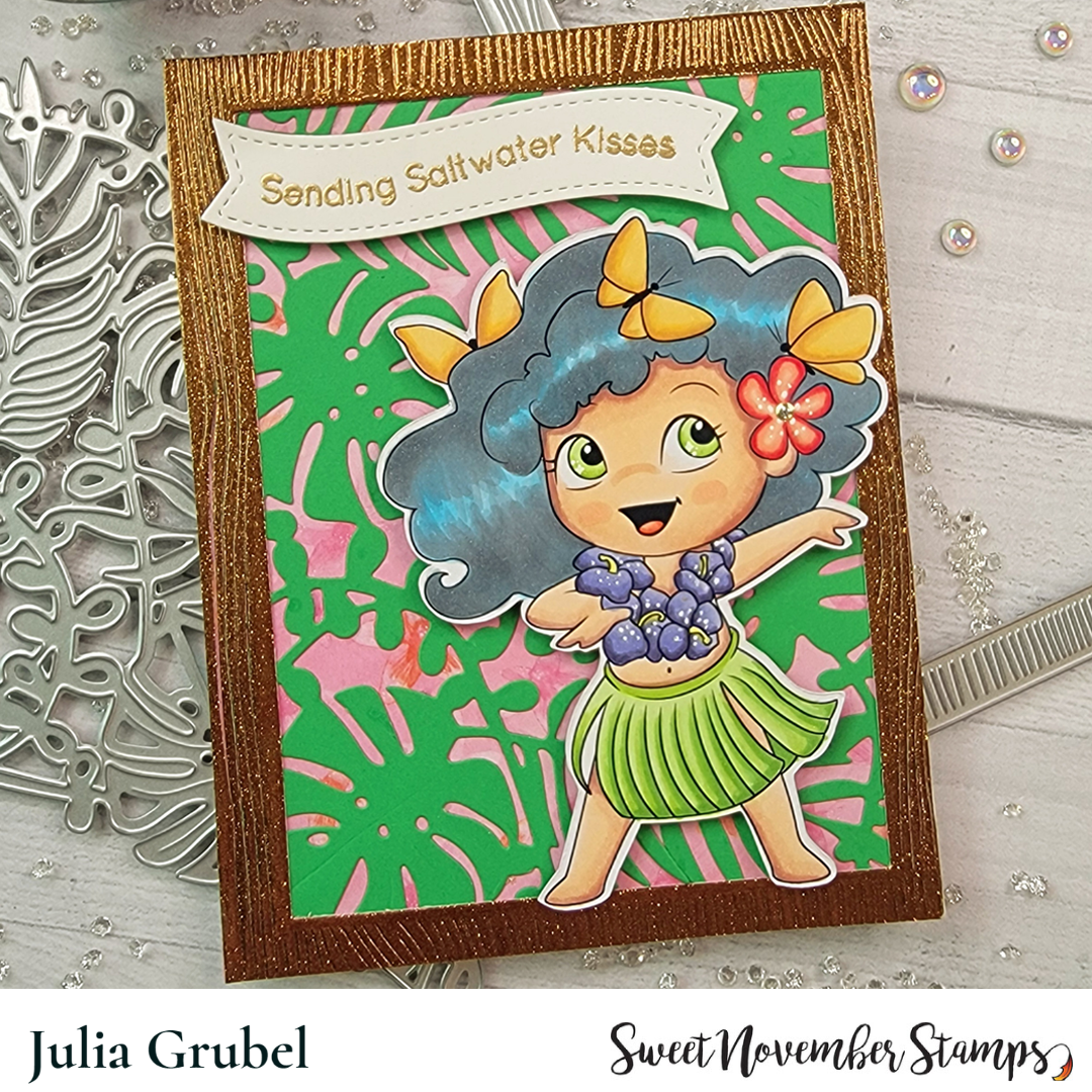 Digital Stamp - Tropical Flutterbees: Anani