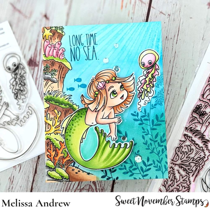 Clear Stamp Set - Horizon Lines: Under the Sea