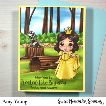 Digital Stamps - Forest stump and hollow log background builder set
