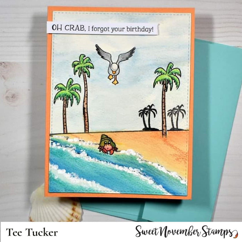 Clear Stamp Set - Horizon Lines: Ocean Beach