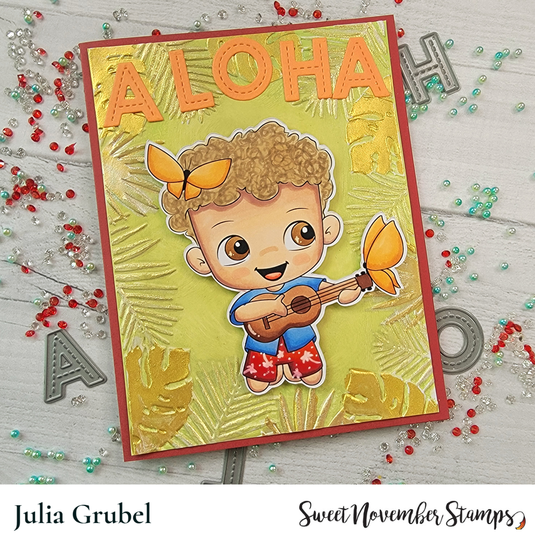 Digital Stamp - Tropical Flutterbees: Kanoa