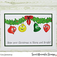 Load image into Gallery viewer, Digital Stamp - Happy Tree Ornament: Sentiments and Bead Garland
