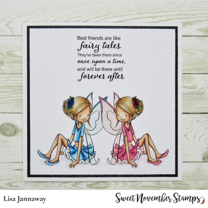 Digital Stamp - Galentine Fairies: Sentiment Pack