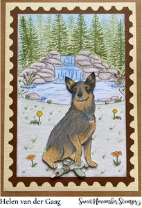 Digital Stamp - Dog Park 2: Durango the Cattledog