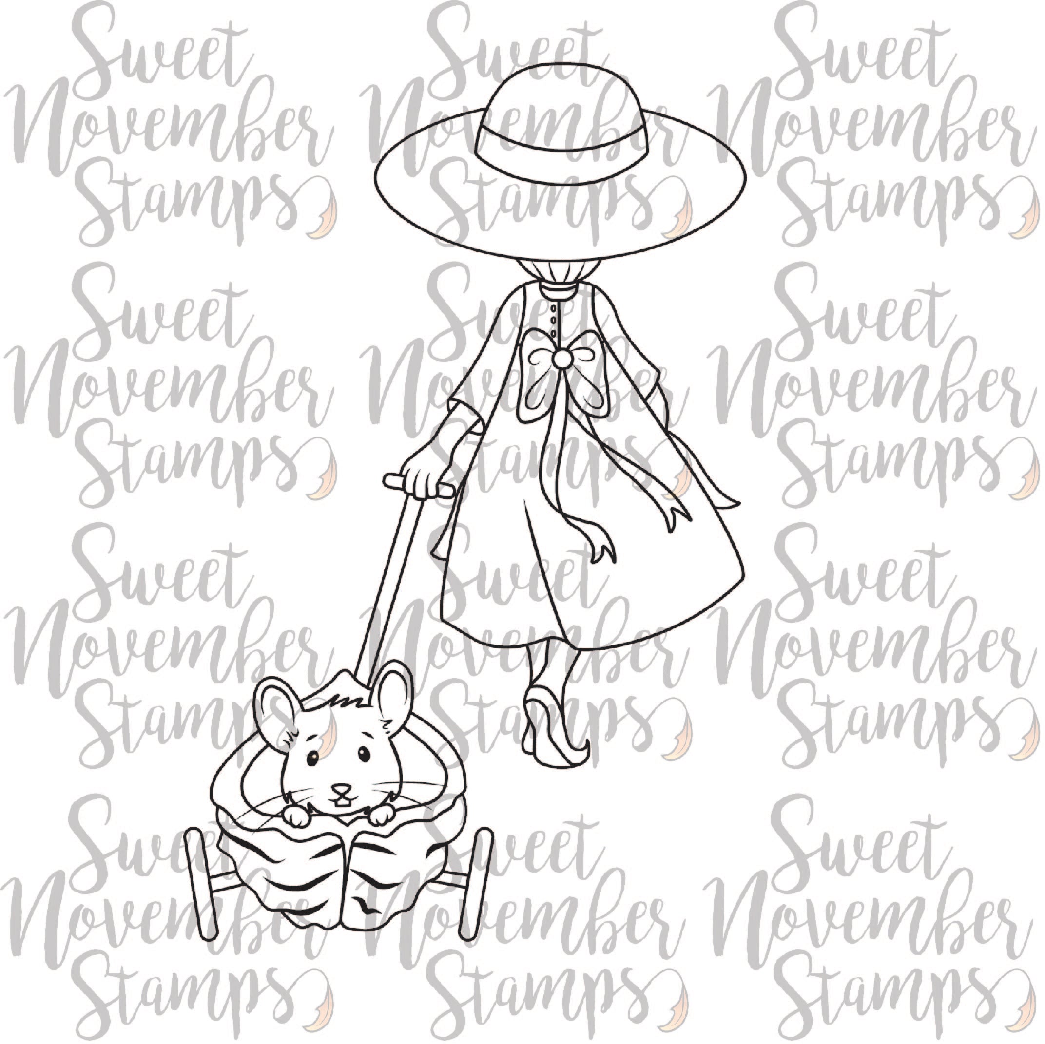 Digital Stamp - Sweet November Vault: Garden Girl Adele