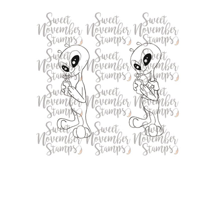 Digital Stamp - Robots vs Aliens: Alien 1