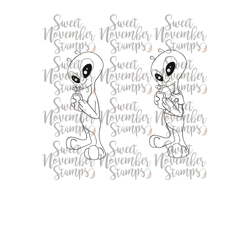 Digital Stamp - Robots vs Aliens: Alien 1