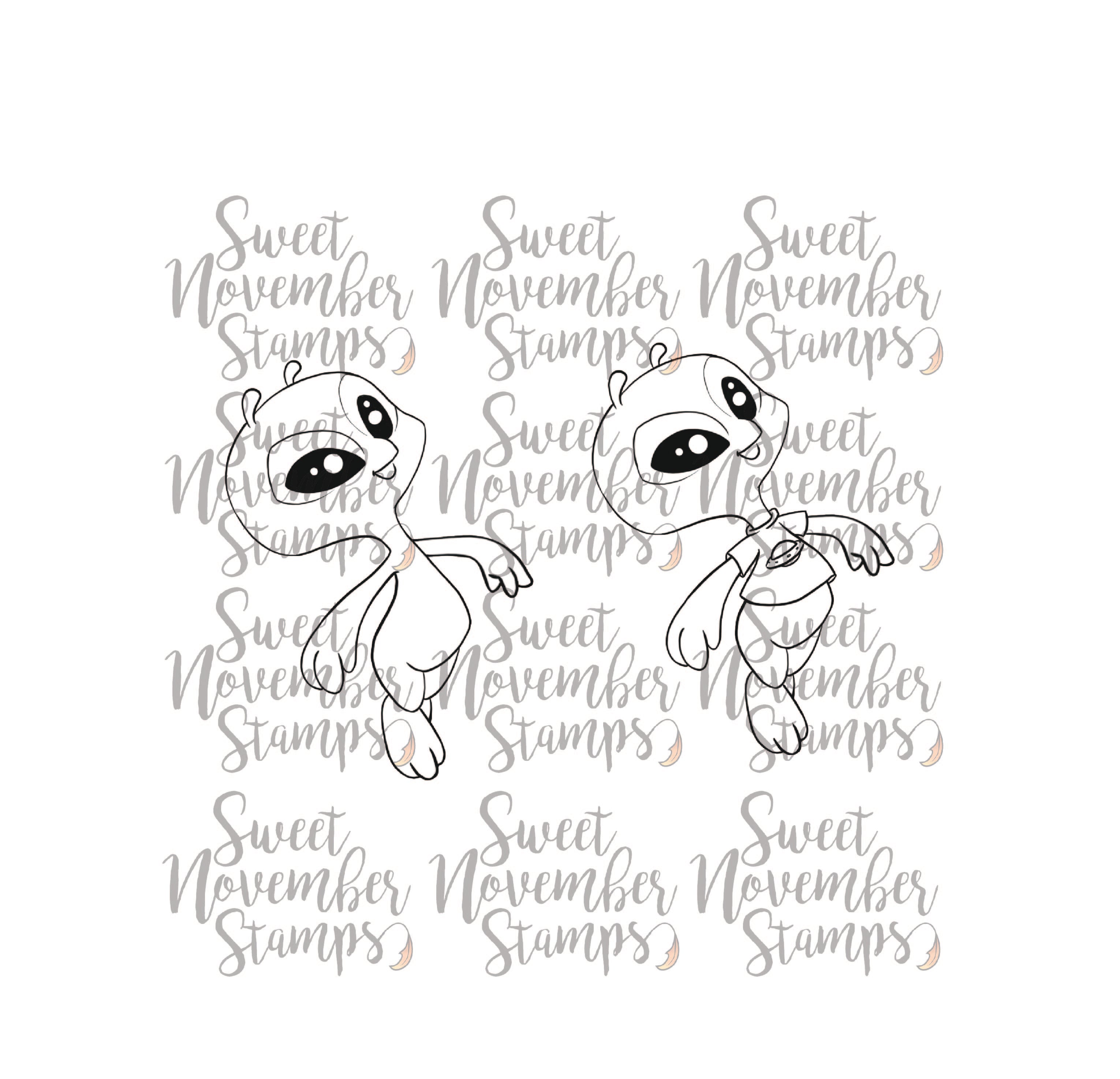 Digital Stamp - Robots vs Aliens: Alien 2