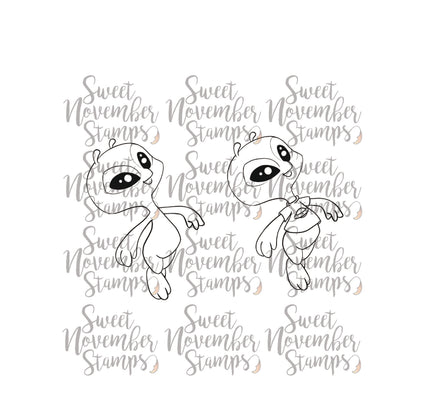 Digital Stamp - Robots vs Aliens: Alien 2