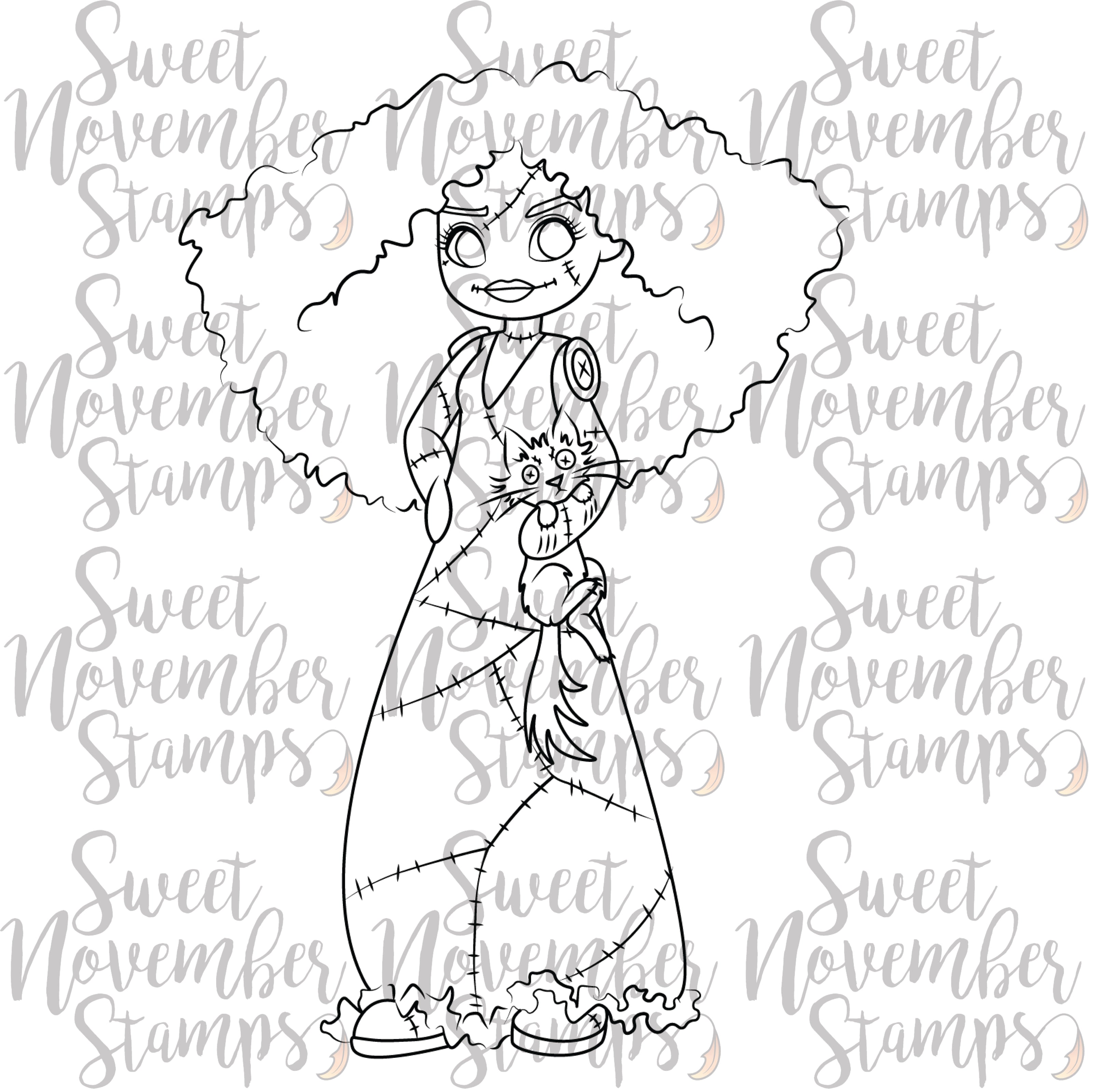 Digital Stamp - Friday the 13th Goth Dolls: Appalling Amy