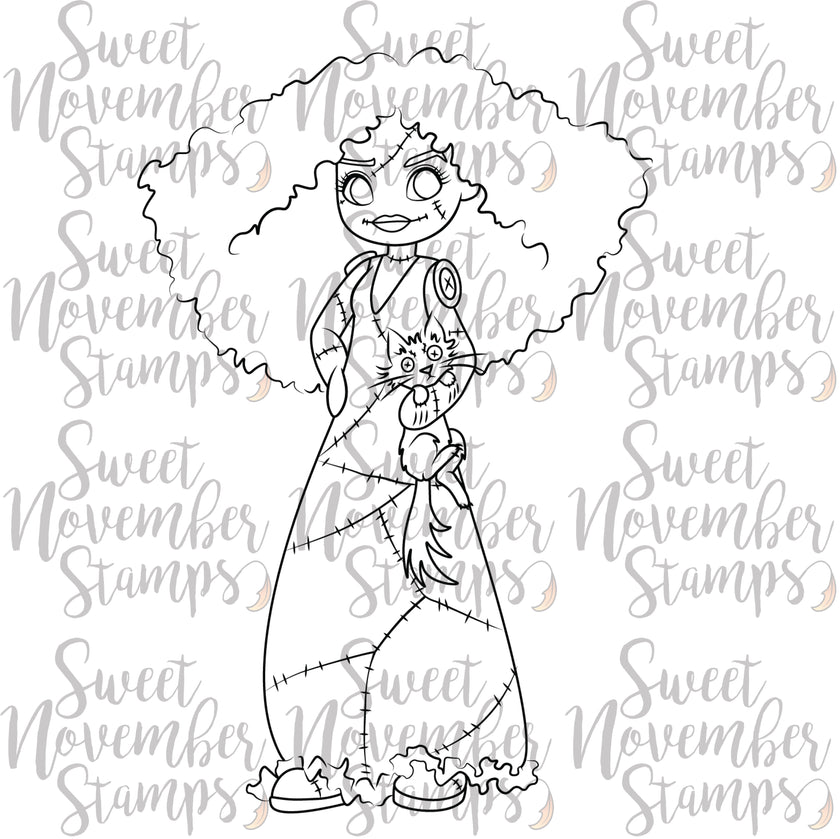 Digital Stamp - Friday the 13th Goth Dolls: Appalling Amy