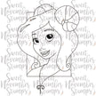 Digital Stamp - Zodiac Girl: Aries