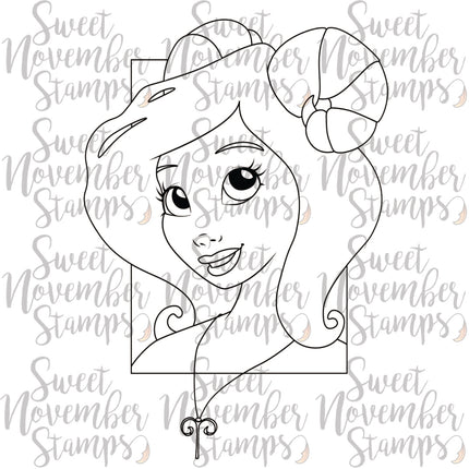 Digital Stamp - Zodiac Girl: Aries