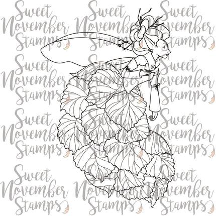 Digital Stamp - Fall Leaf Pixies: Aspen