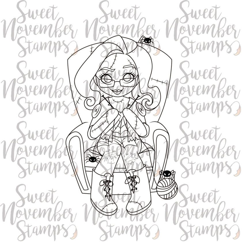 Digital Stamp - Goth Dolls: Atrocious Amanda