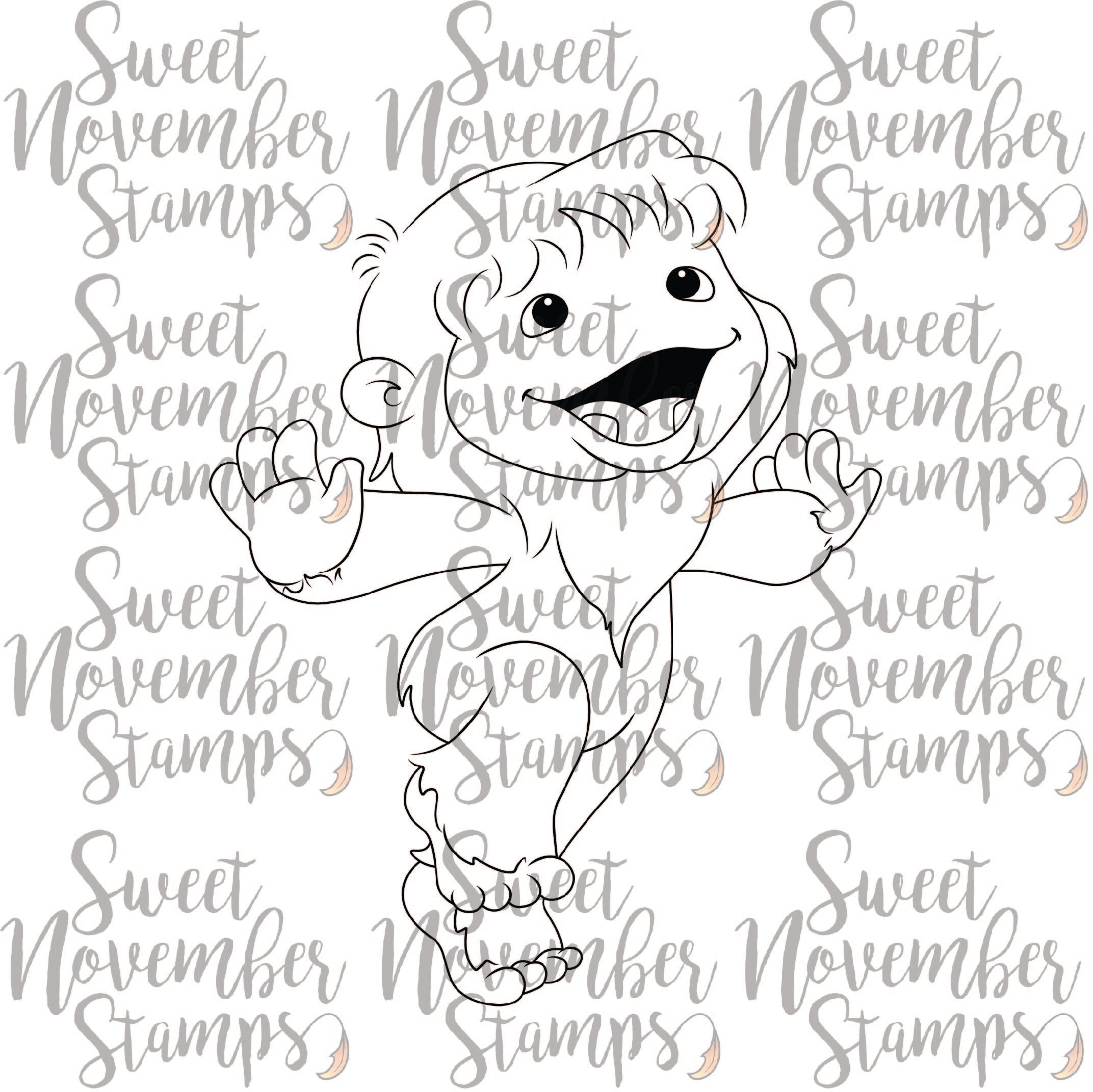 Digital Stamp - Dancing Baby 'Bominable