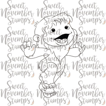 Digital Stamp - Dancing Baby 'Bominable