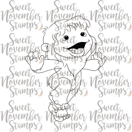 Digital Stamp - Dancing Baby 'Bominable