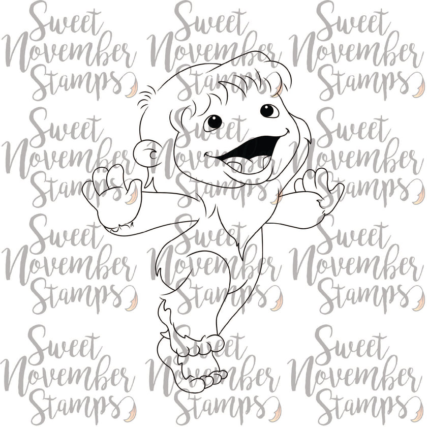 Digital Stamp - Dancing Baby 'Bominable