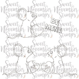 Digital Stamp - Tiny Hearts: Be Mine Mouse