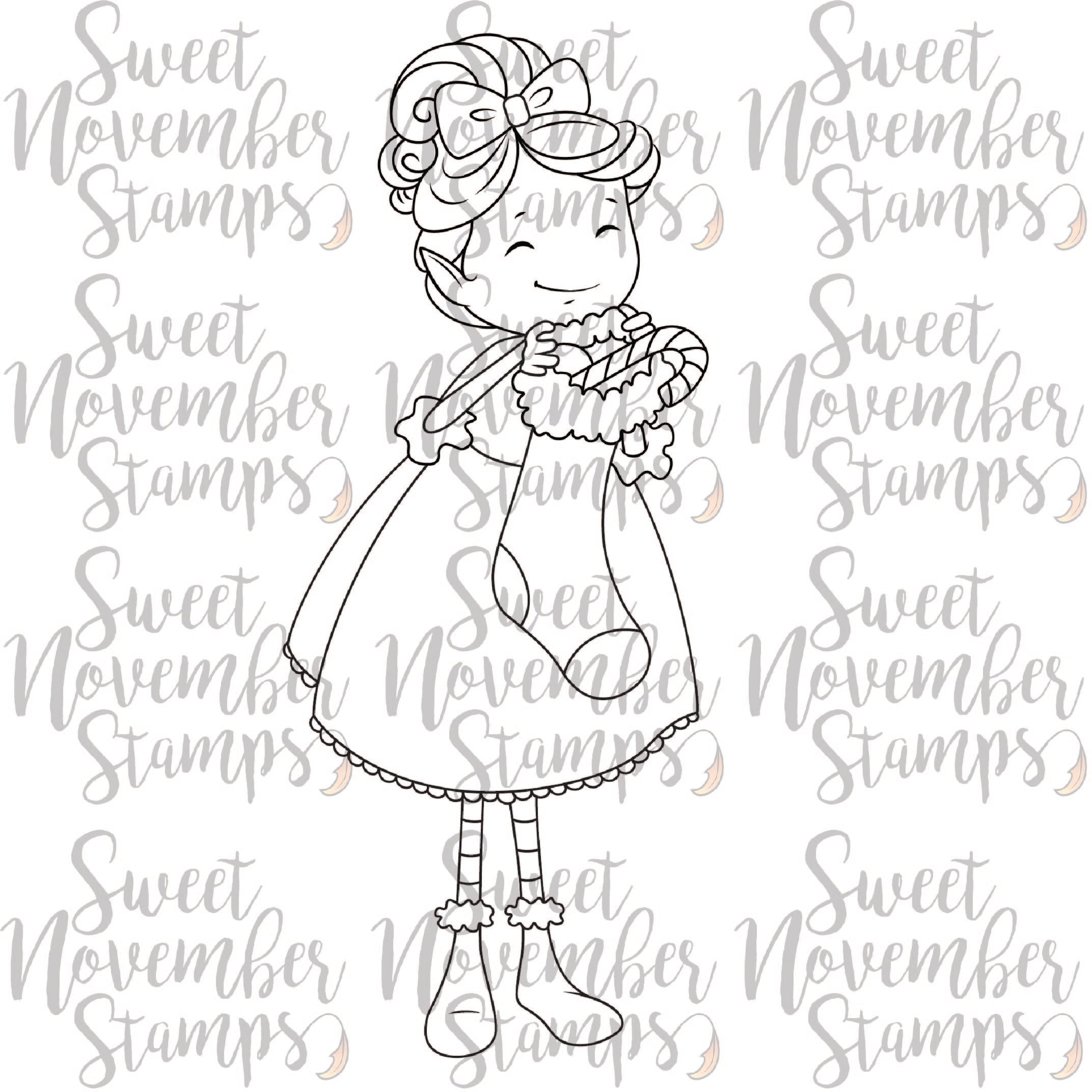 Digital Stamp - Sweet November Vault: Christmas Pixie Beth