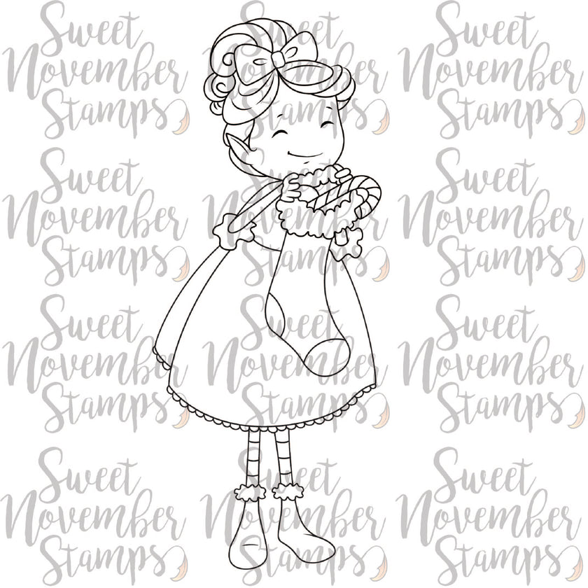 Digital Stamp - Sweet November Vault: Christmas Pixie Beth